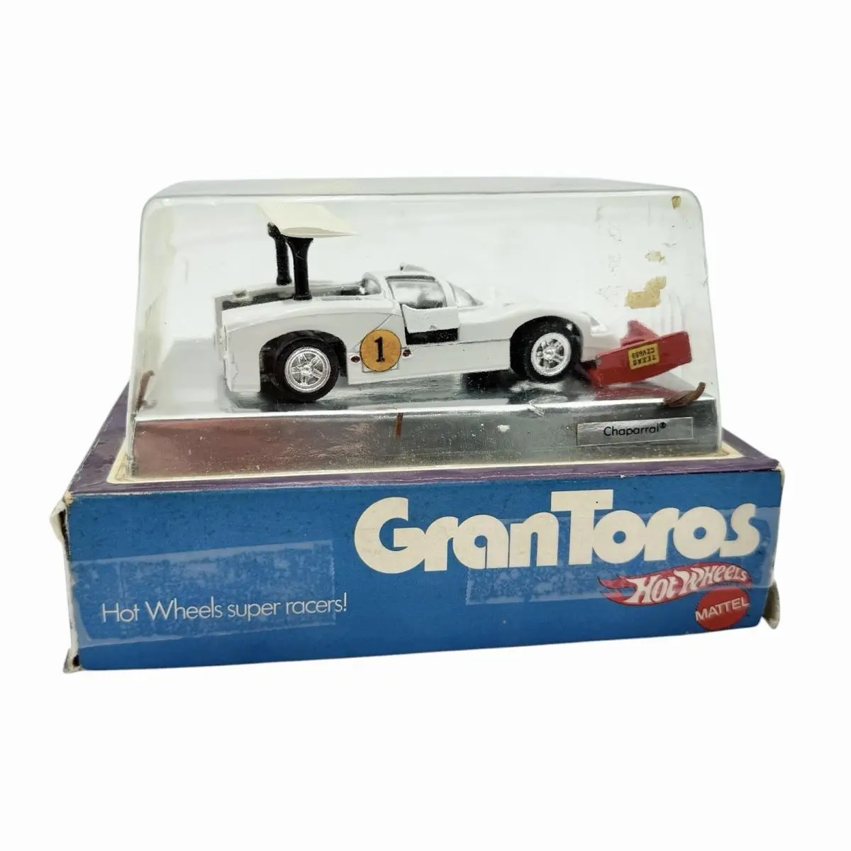 1969 Hot Wheels Gran Toros Chaparral 2G Enamel White Rare