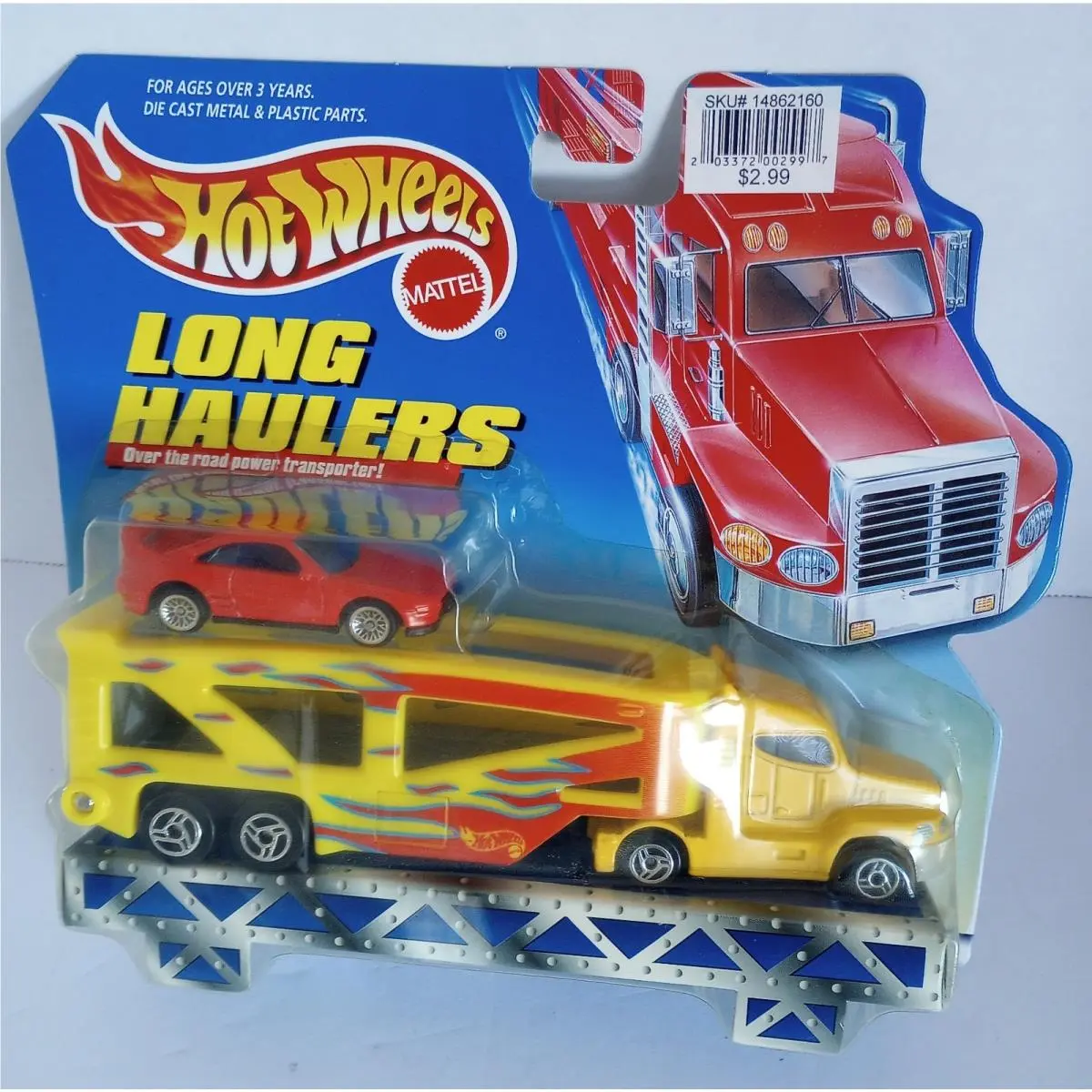 1998 Hot Wheels Long Haulers Toyota MR2 Rally Short Nose Day Cab Truck Rare