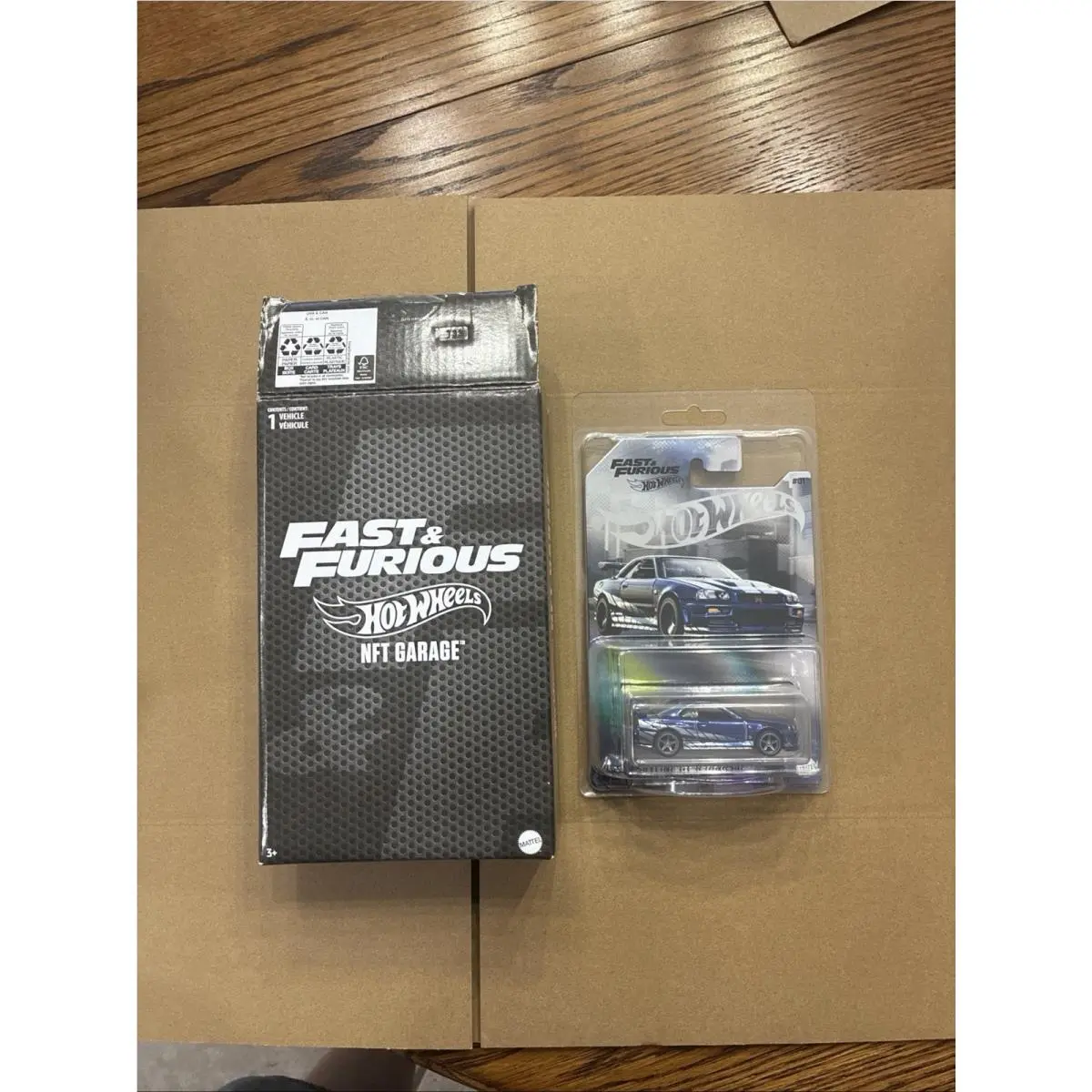 Hot Wheels Nftg Garage Fast Furious Nissan Skyline Gt-r R34 w/ Box Rare