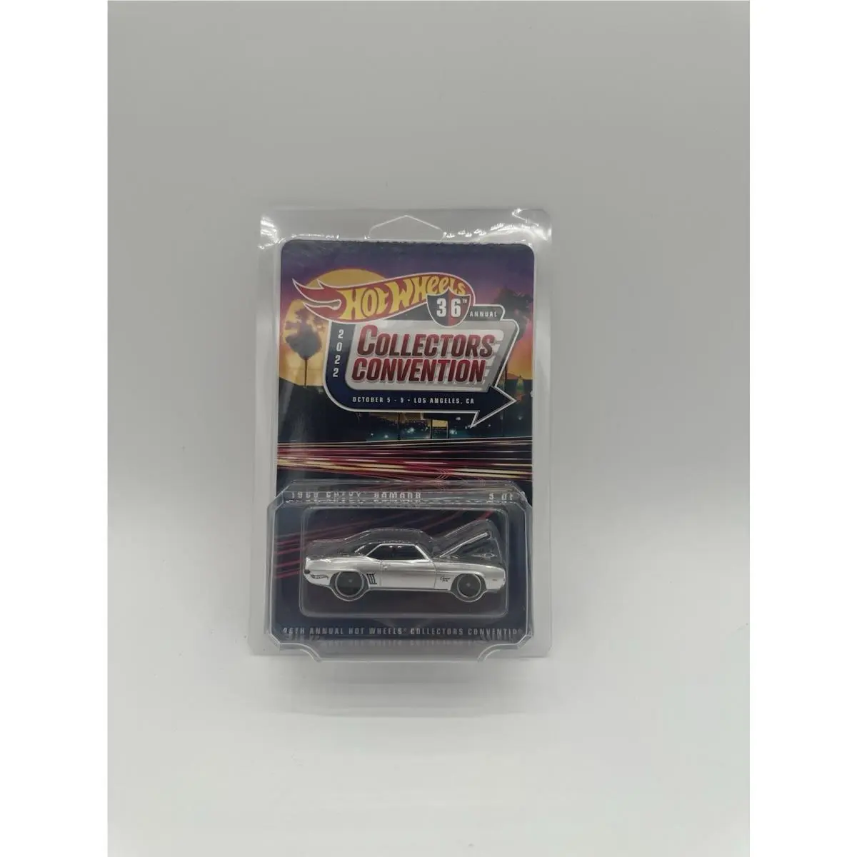 2022 Hot Wheels Silver 1969 Chevy Camaro 36th Lax Convention 1/3 Rrs 00965/04000