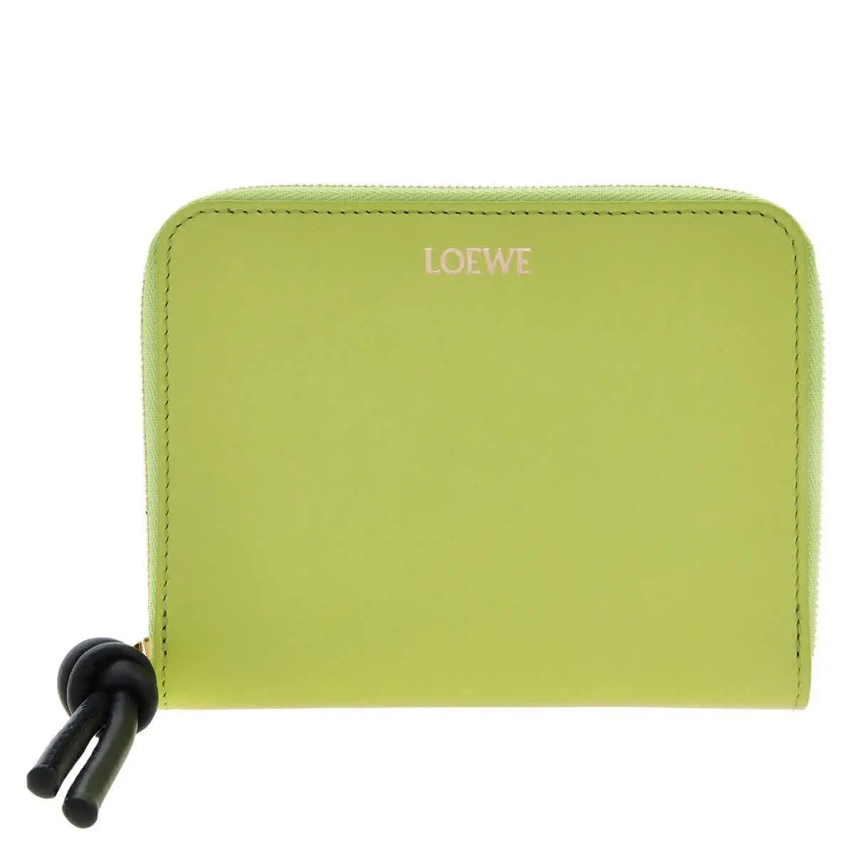 Loewe Knot Compact Zip Around Wallet - Anise/black CEM1CWZX01.4779