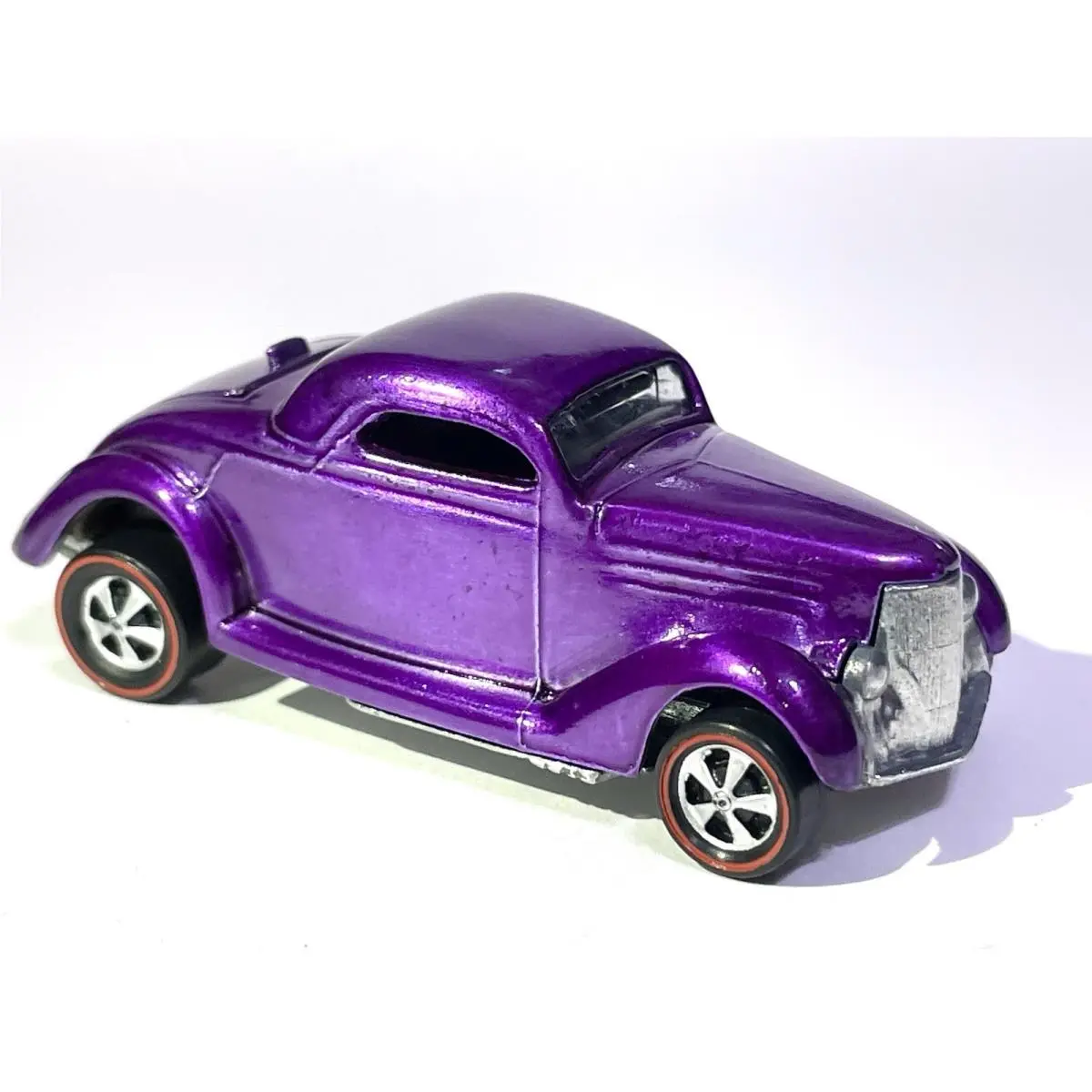 Vintage 1968 Hot Wheels Redline Classic Purple 36 Ford Coupe Restored Diecast