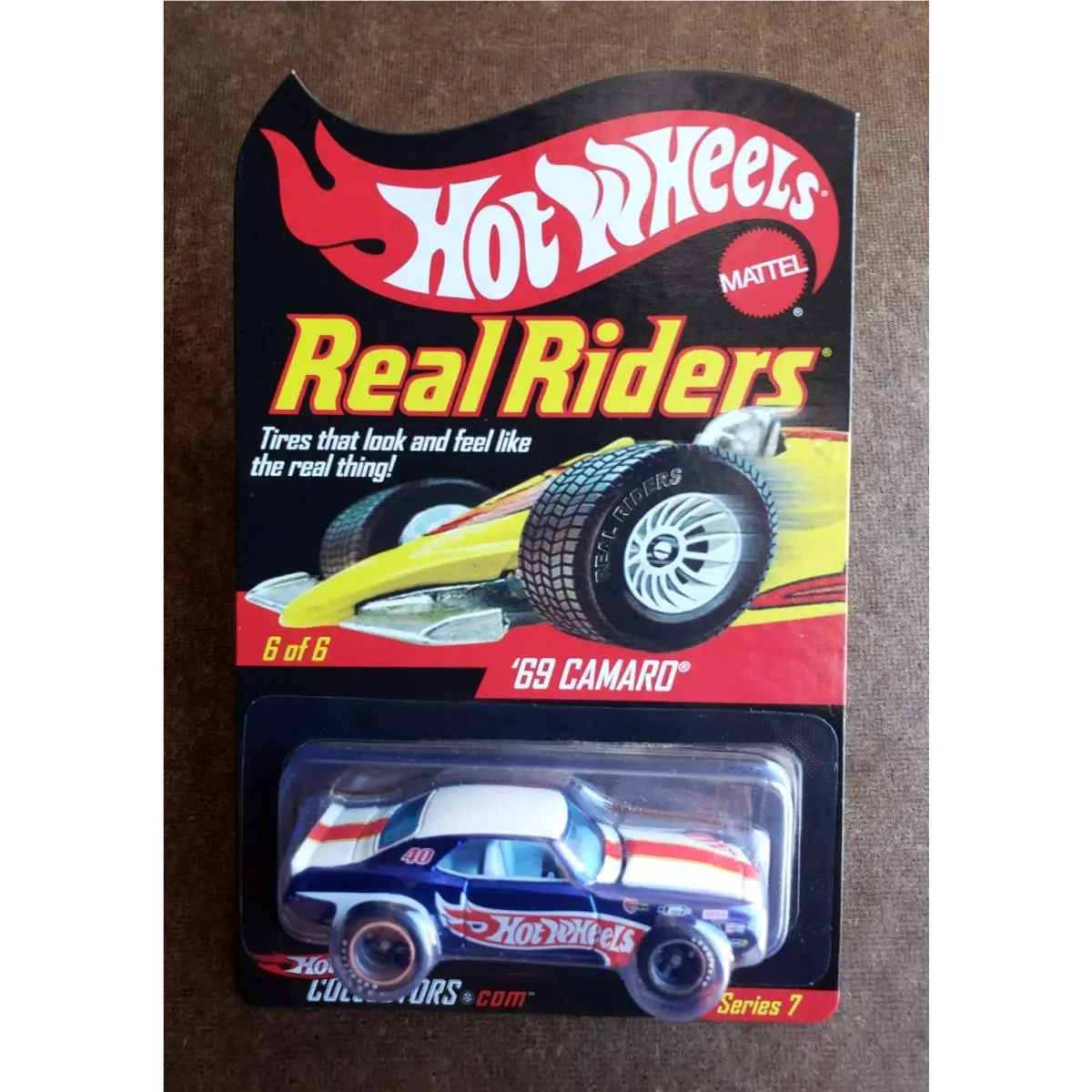 2008 Hot Wheels `69 Camaro Blue Hwc.com Series 7 Real Riders 6/6 /10000 CBRR5SP