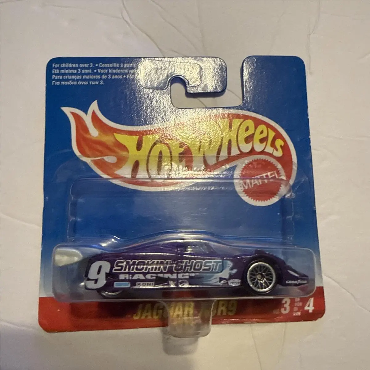 Hot Wheels Jaguar XJR9 Smokin Ghost Racing 1:64 Short Card Purple Car