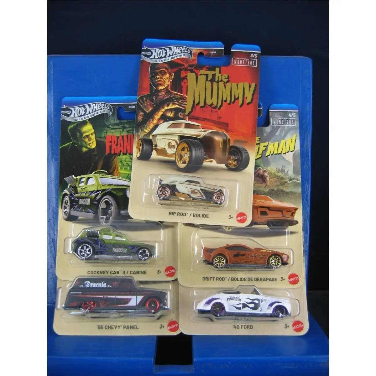 Hot Wheels Universal Monster Complete 5 Car Set
