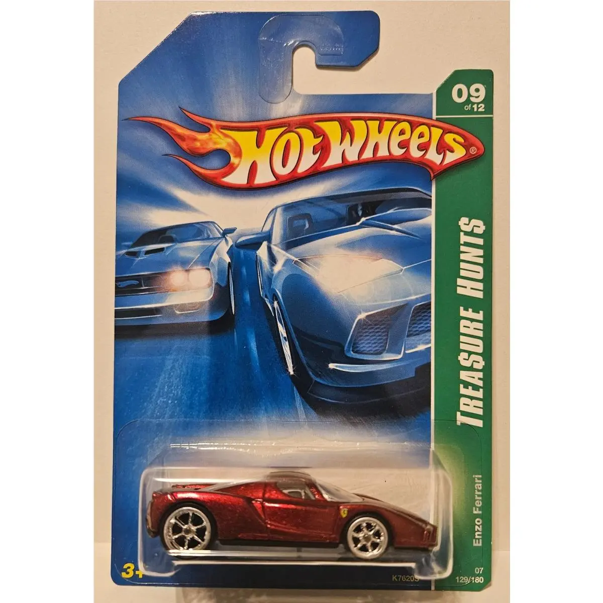 Hot Wheels 2007 Super Treasure Hunt Ferrari Enzo Red Seats + NO Flaking