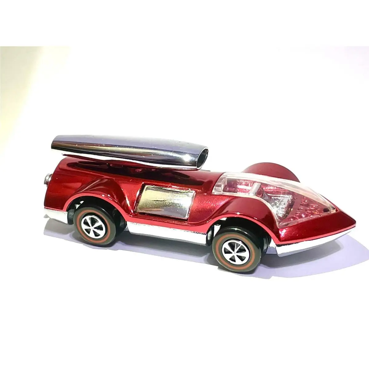 Hot Wheels “custom Made” Rocket Bye Baby Redline Spectraflame Red