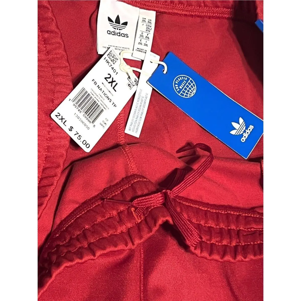 Adidas clothing - Adidas HK7401 - Red 12