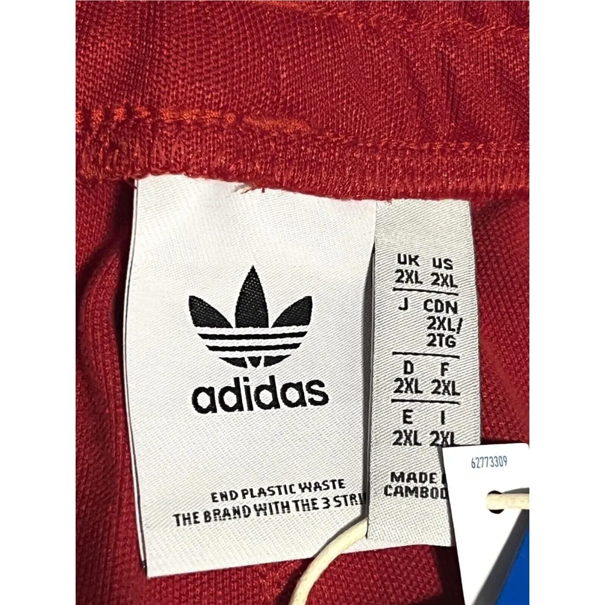 Adidas clothing - Adidas HK7401 - Red 14