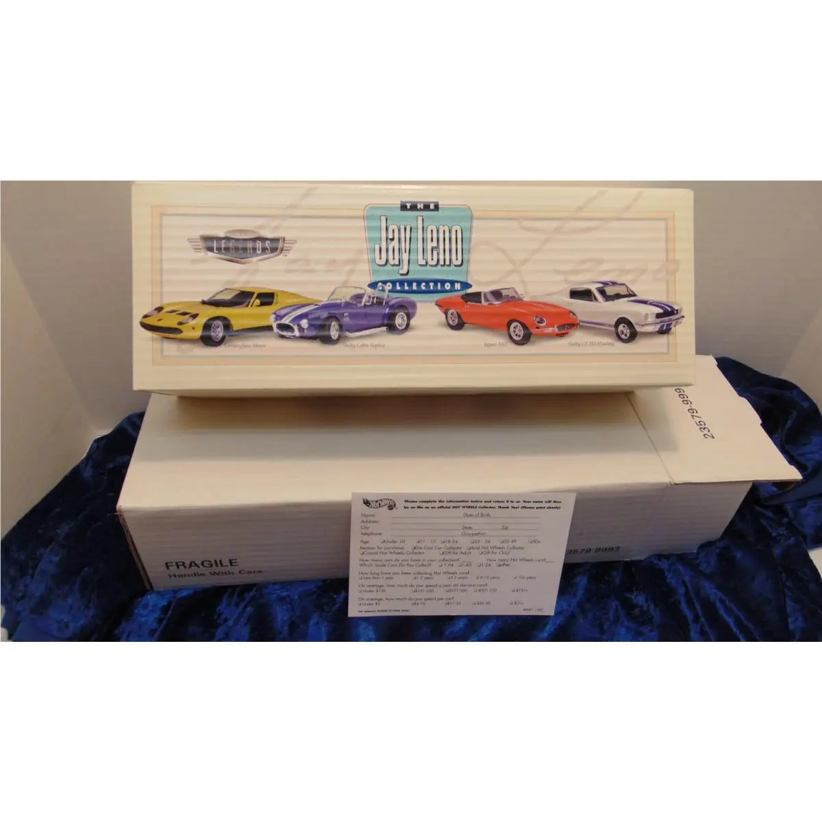 Hot Wheels Collectibles Jay Leno Legends 4 Cars Diplay Case
