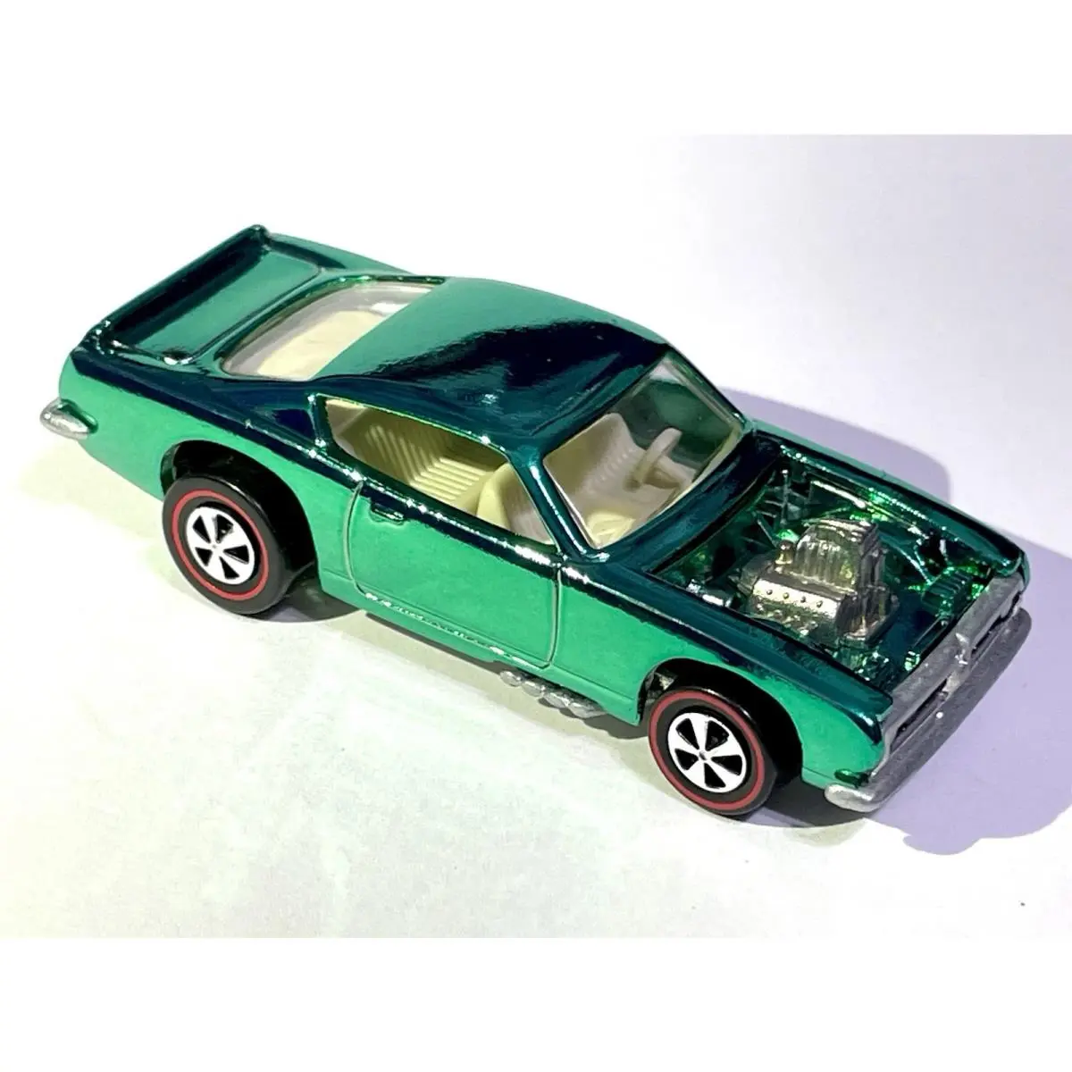 Hot Wheels Redline 1967 Custom Made Spectraflame Green Plymouth Barracuda