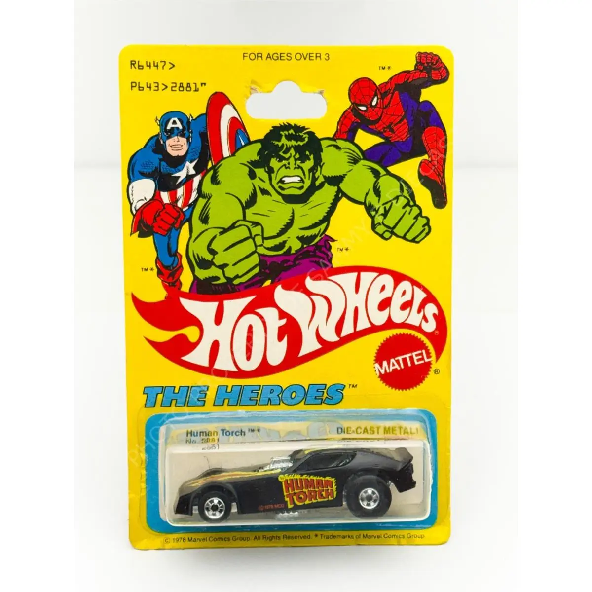 Hot Wheels Blackwall Human Torch The Heroes 2881 in Blisterpack