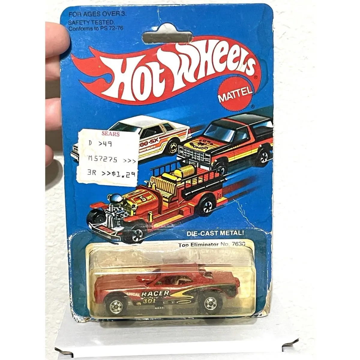Hot Wheels Mattel Vintage Top Eliminator 7630 1981 Radical Racer On Card