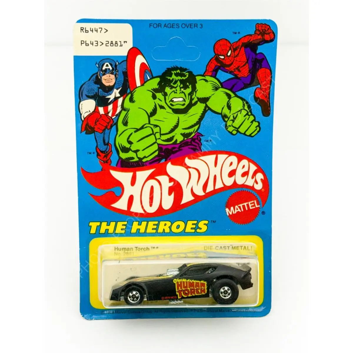 Hot Wheels Blackwall Human Torch The Heroes 2881 in Blisterpack