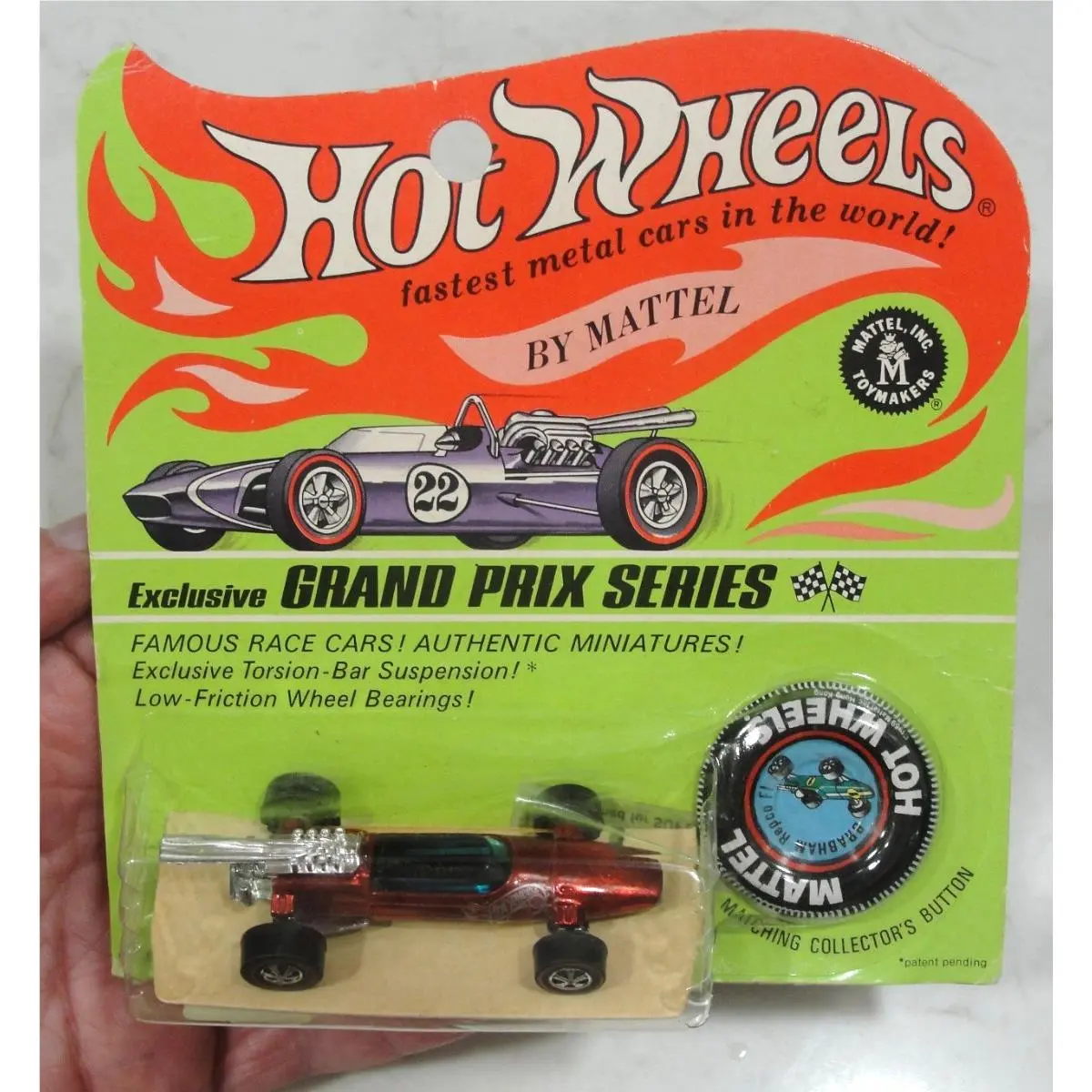 Hot Wheels Redline Brabham Repco F1 Red in Blisterpack Mip Mint