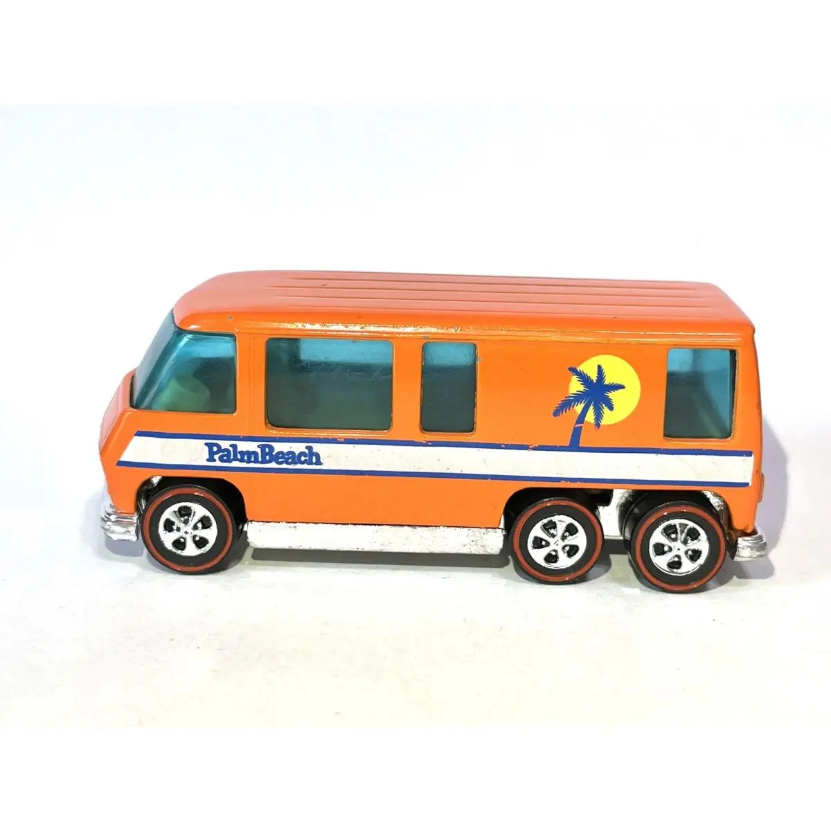 Hot Wheels Gmc Motorhome - Palm Beach 1977 Orange - Custom Made Redline