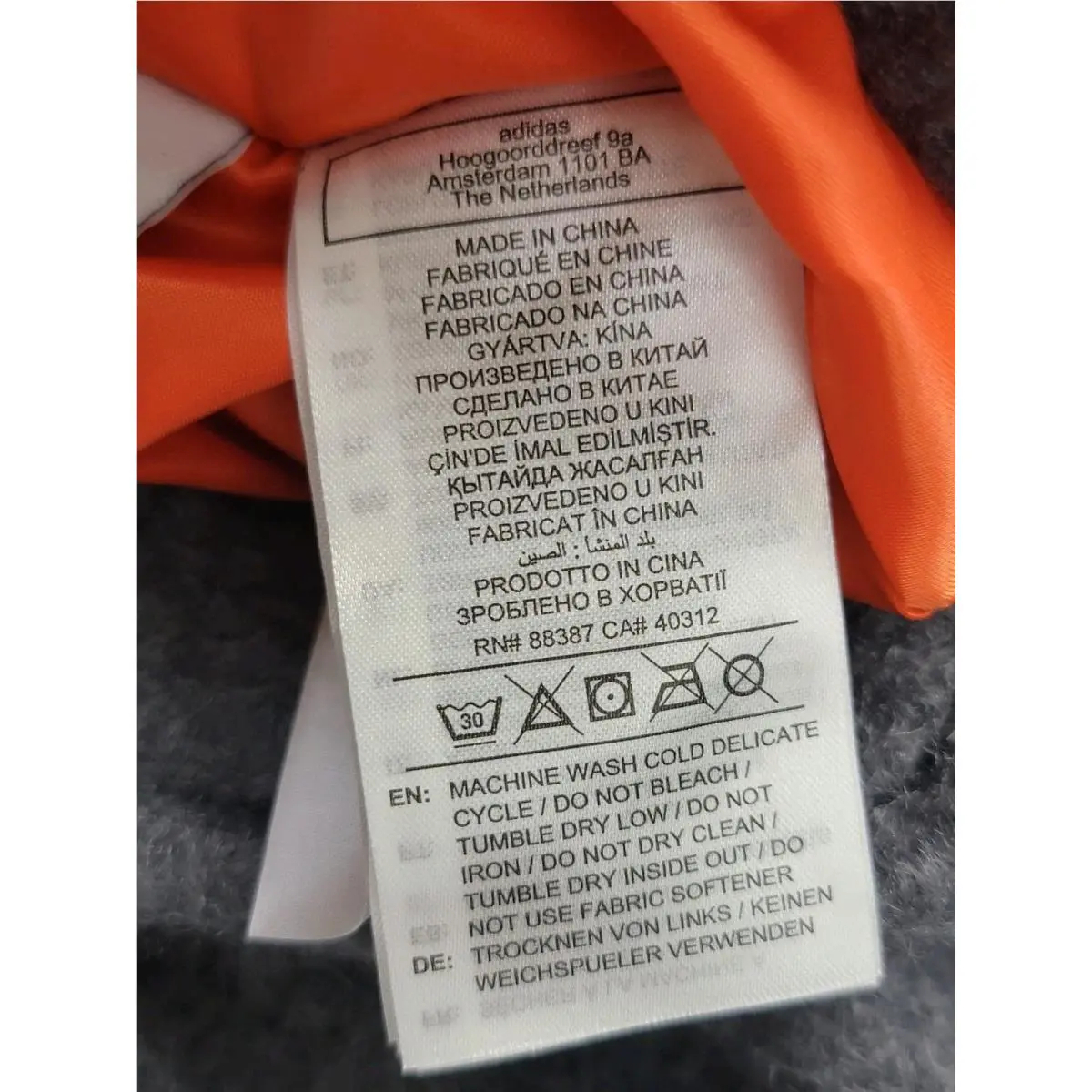 Adidas clothing - KR7618 - KR7618 - Gray, Orange 10
