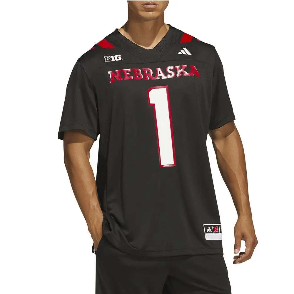 Adidas clothing - adidas Premier Nebraska Strategy Uniform - SB1158-KR8873 - Black (UPC: 198338372194) 1