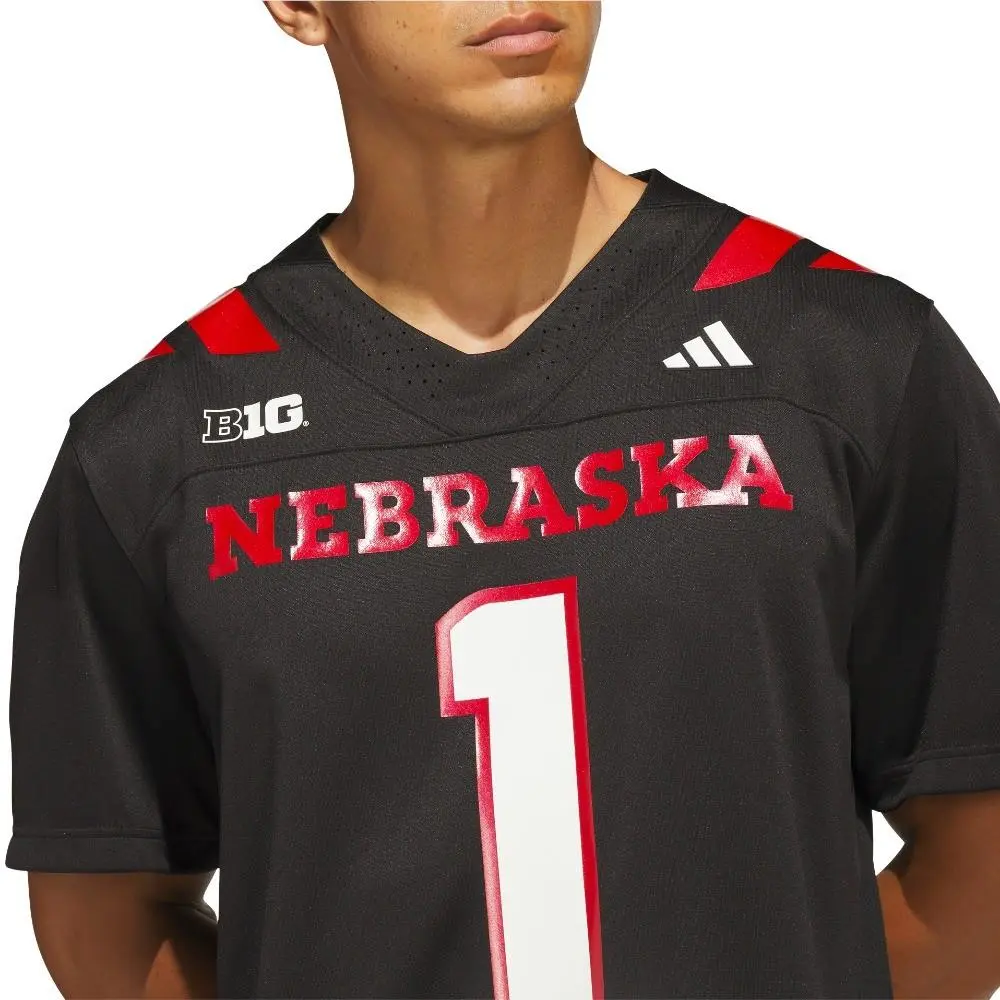Adidas clothing - adidas Premier Nebraska Strategy Uniform - SB1158-KR8873 - Black (UPC: 198338372194) 4