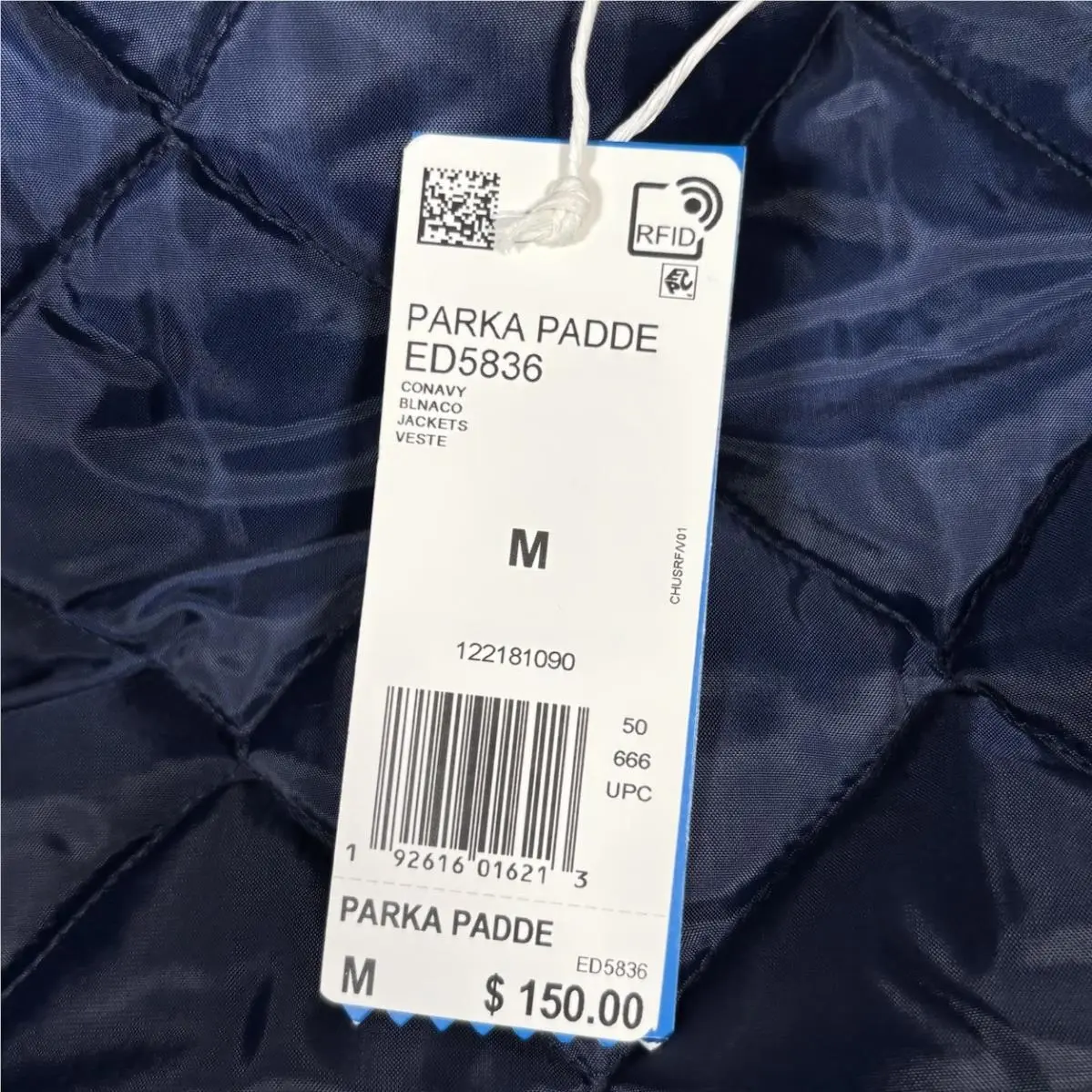 Adidas clothing - Adidas Padded Parka Jacket - Padded Parka Jacket - Blue 8