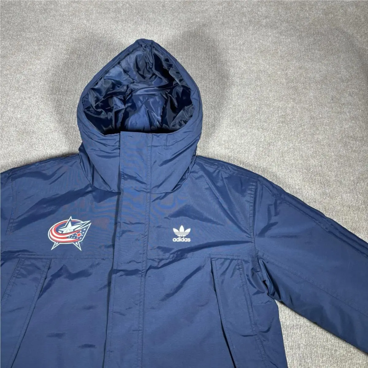Adidas clothing - Adidas Padded Parka Jacket - Padded Parka Jacket - Blue 0