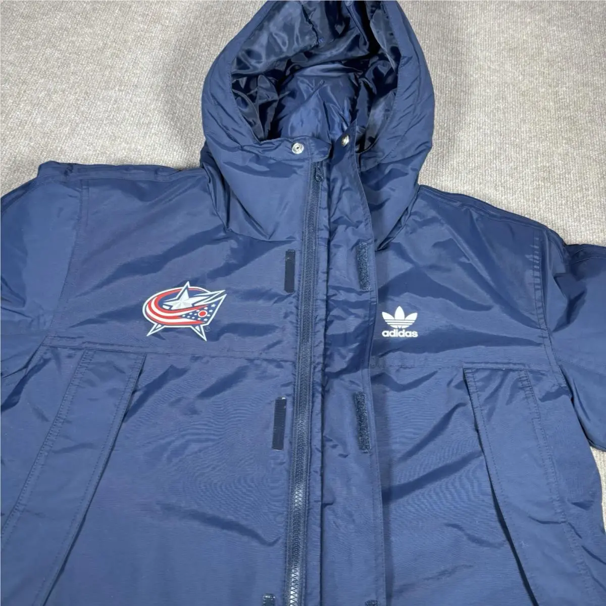 Adidas clothing - Adidas Padded Parka Jacket - Padded Parka Jacket - Blue 5