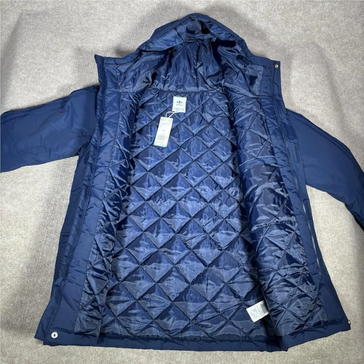 Adidas clothing - Adidas Padded Parka Jacket - Padded Parka Jacket - Blue 6