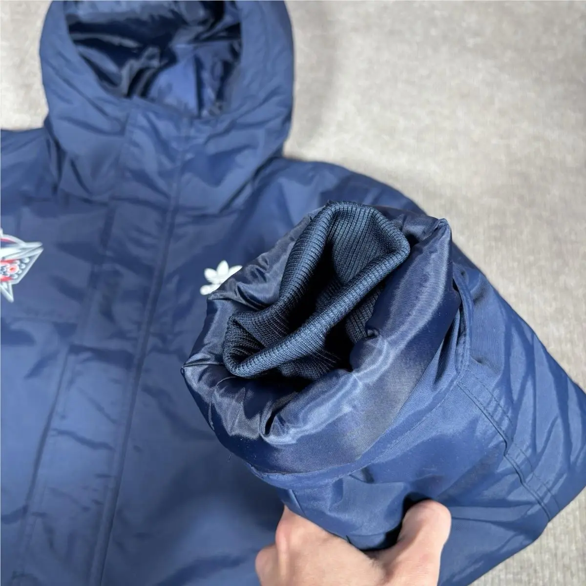 Adidas clothing - Adidas Padded Parka Jacket - Padded Parka Jacket - Blue 7