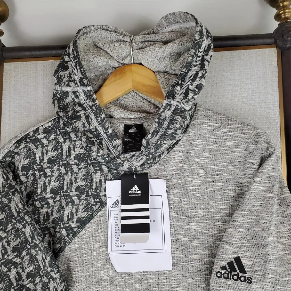 Adidas clothing - mens size full zip water wind resistant warmup windbreaker track trefoil originals stripe sample deadstock nwt hooded hoodie short sleeve sweatshirt basketball - Gray 7