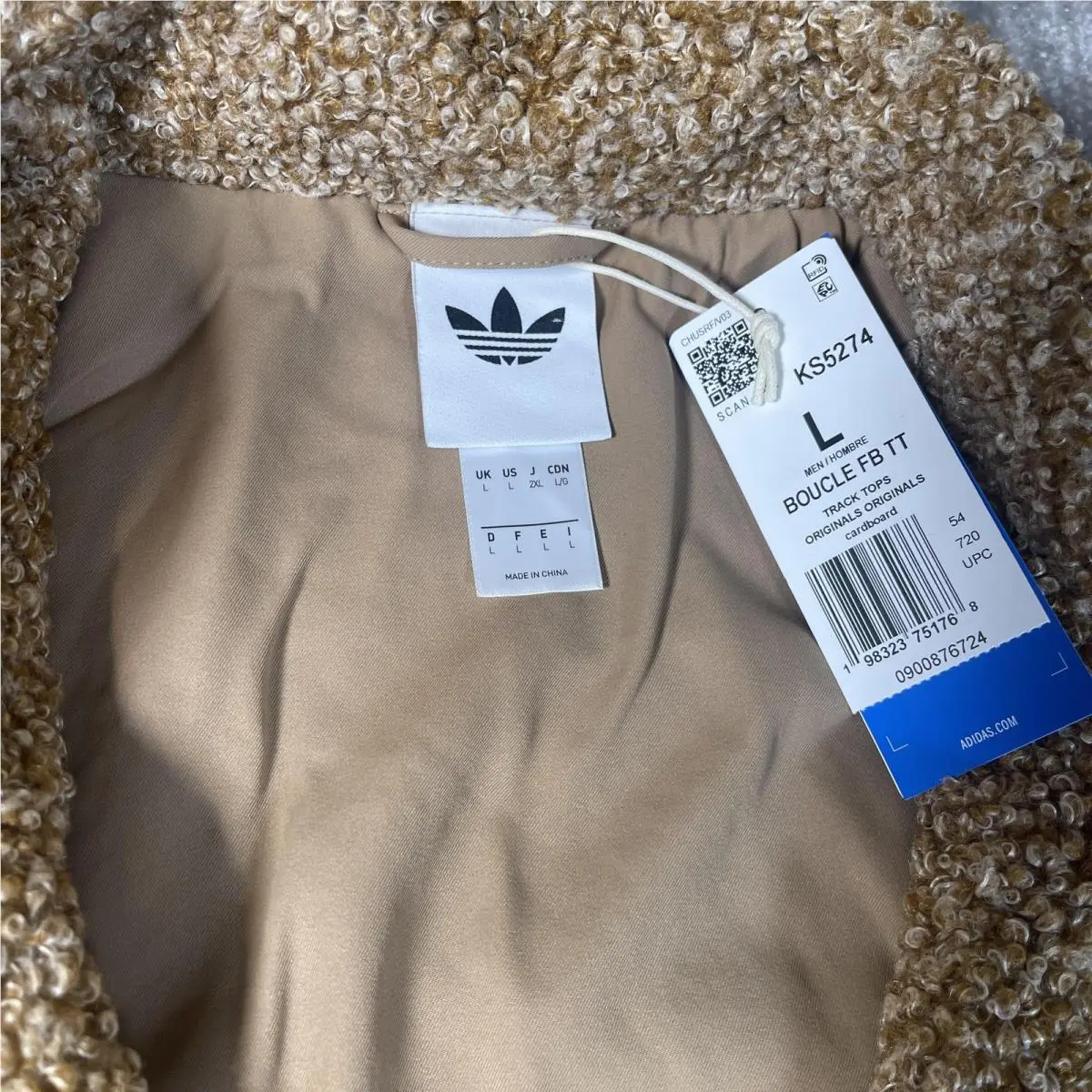 Adidas clothing - adidas Boucle FB TT - Boucle - Beige 5