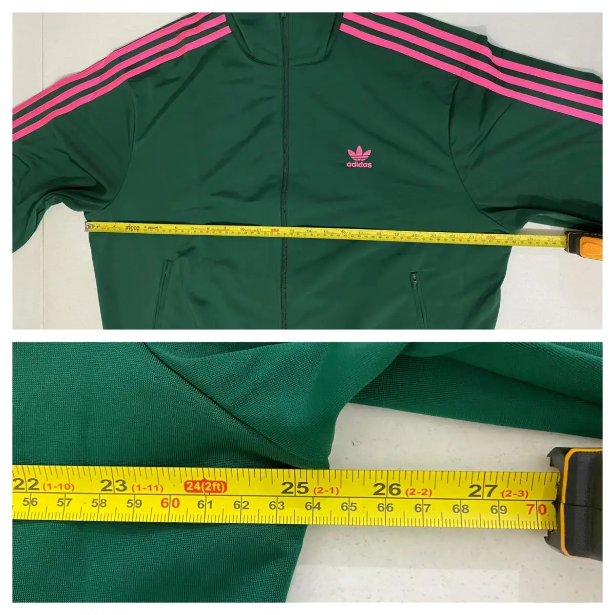 Adidas clothing - adidas Firebird - Firebird - Collegiate Green Lucid Pink 4