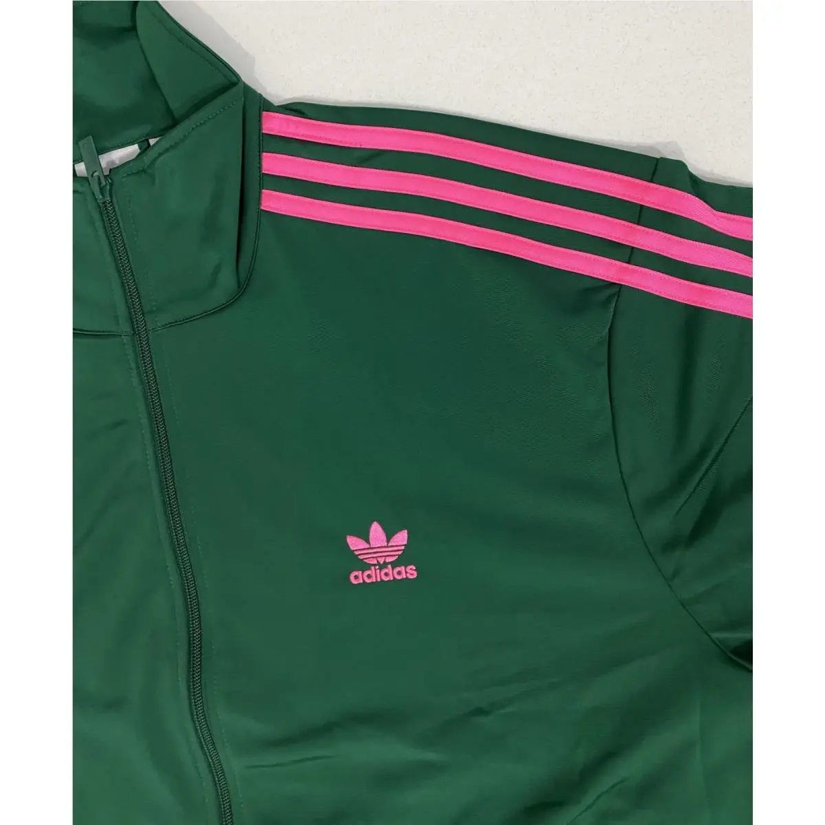 Adidas clothing - adidas Firebird - Firebird - Collegiate Green Lucid Pink 0