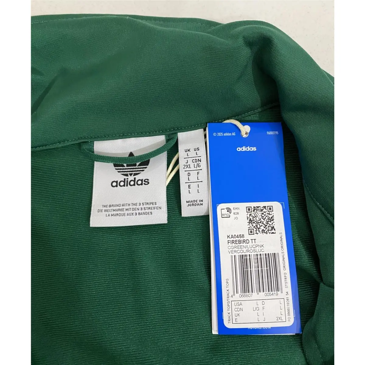 Adidas clothing - adidas Firebird - Firebird - Collegiate Green Lucid Pink 1
