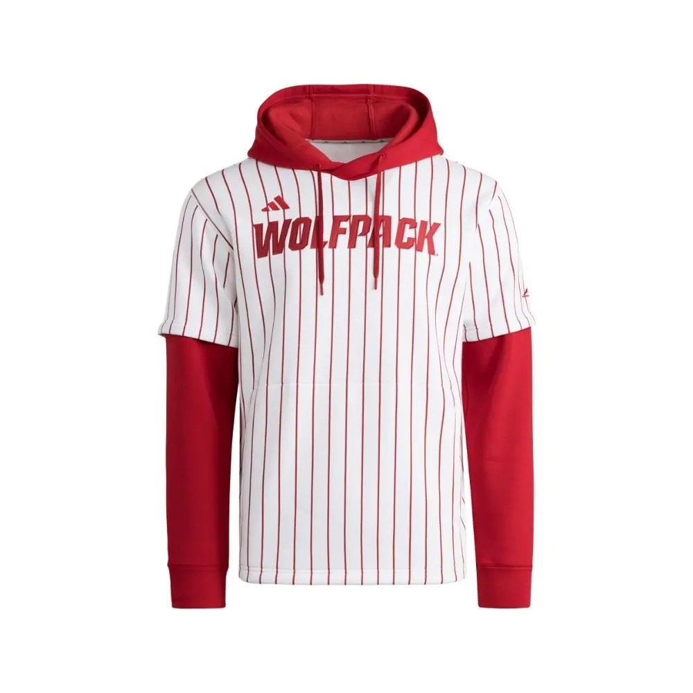 Adidas Nc State Hooded Jersey Mens Size 2XL Casual Outerwear SB1158-JM6326