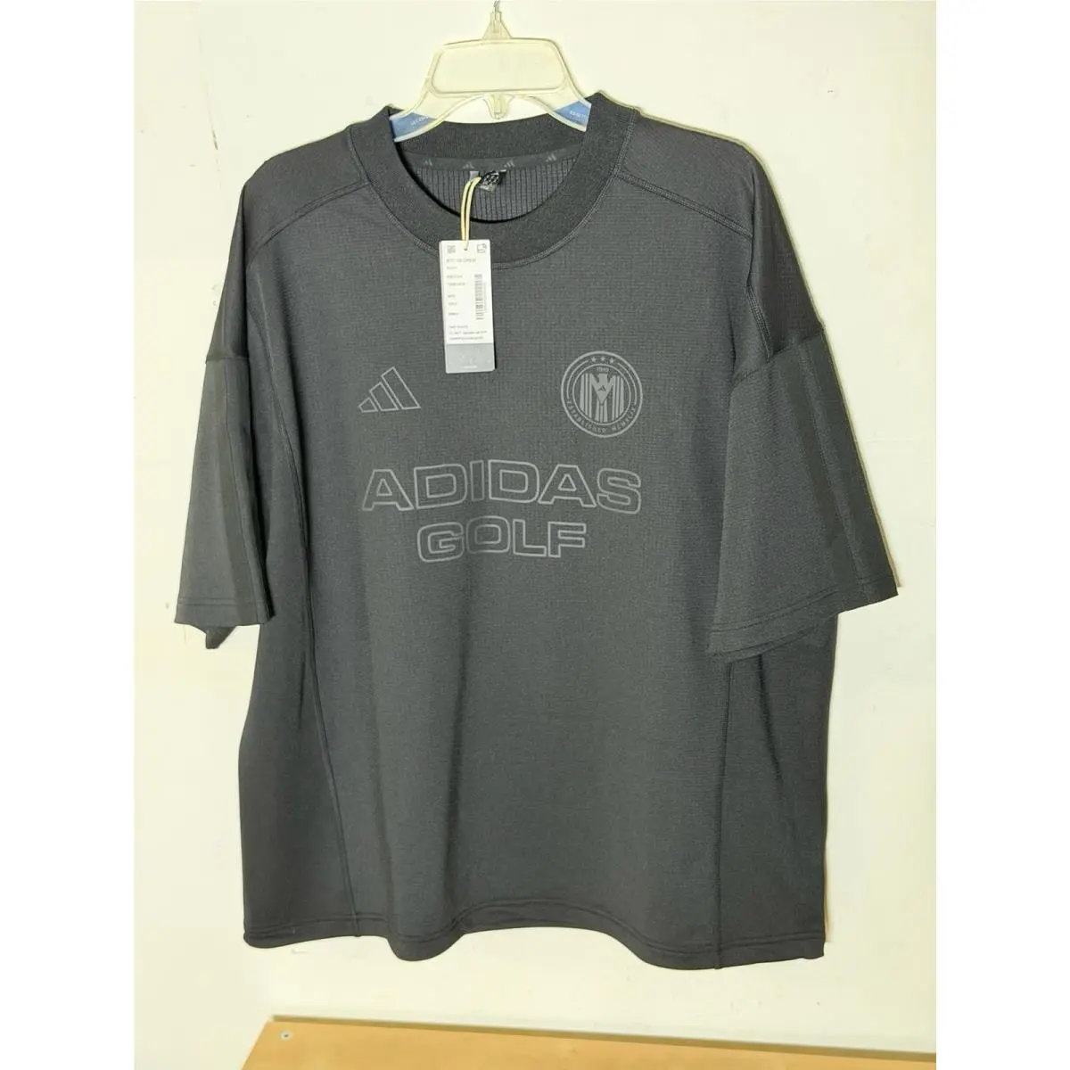 Adidas Golf Beyond Graphic Short Sleeve Crewneck Sample Black Men’s M