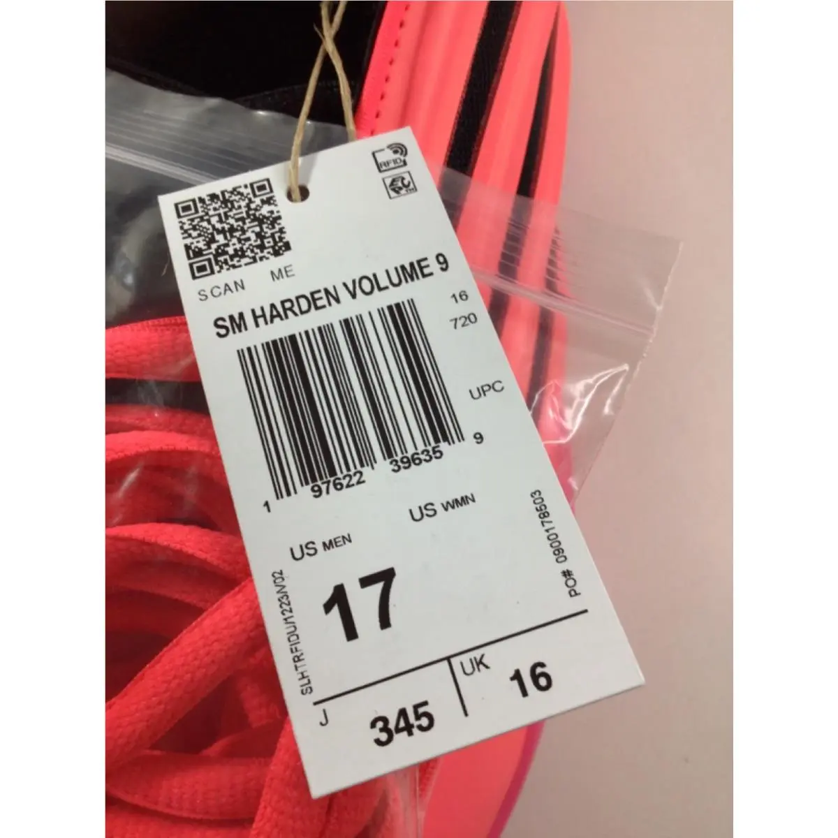 Adidas shoes - adidas SM Harden Volume 9 - JR6436 - Signal Pink/Core Black/Lucid Pink (UPC: 197622396359) 2