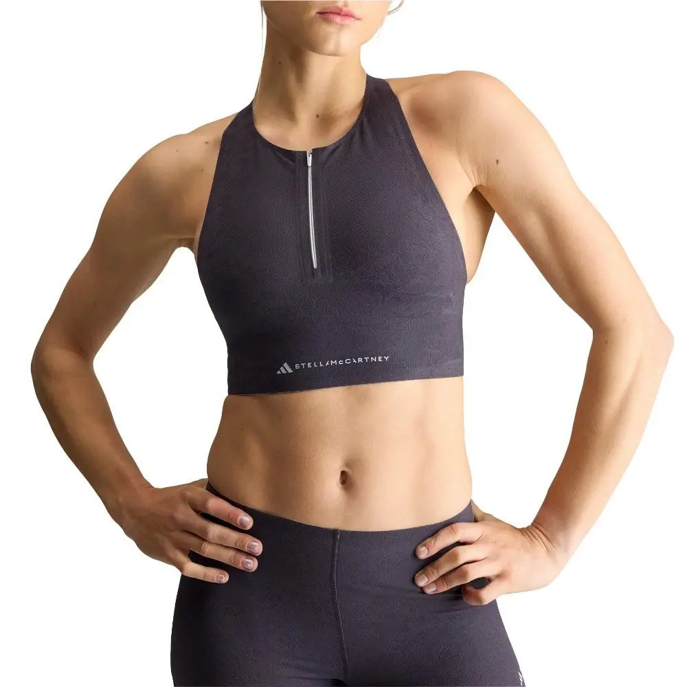 Adidas clothing - adidas  By Stella Mccartney Running Floral Lace Crop - SB1158-KS6951 - Purple (UPC: 198332082693) 2