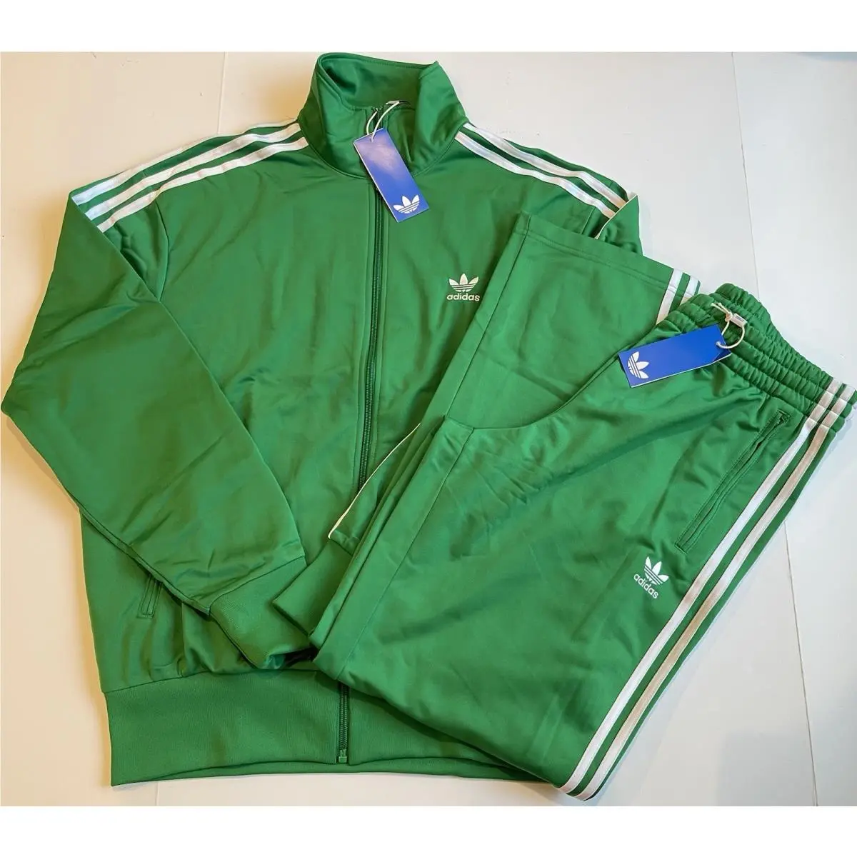 Adidas Originals Firebird Track Suit Jacket Pants Green Men Size M