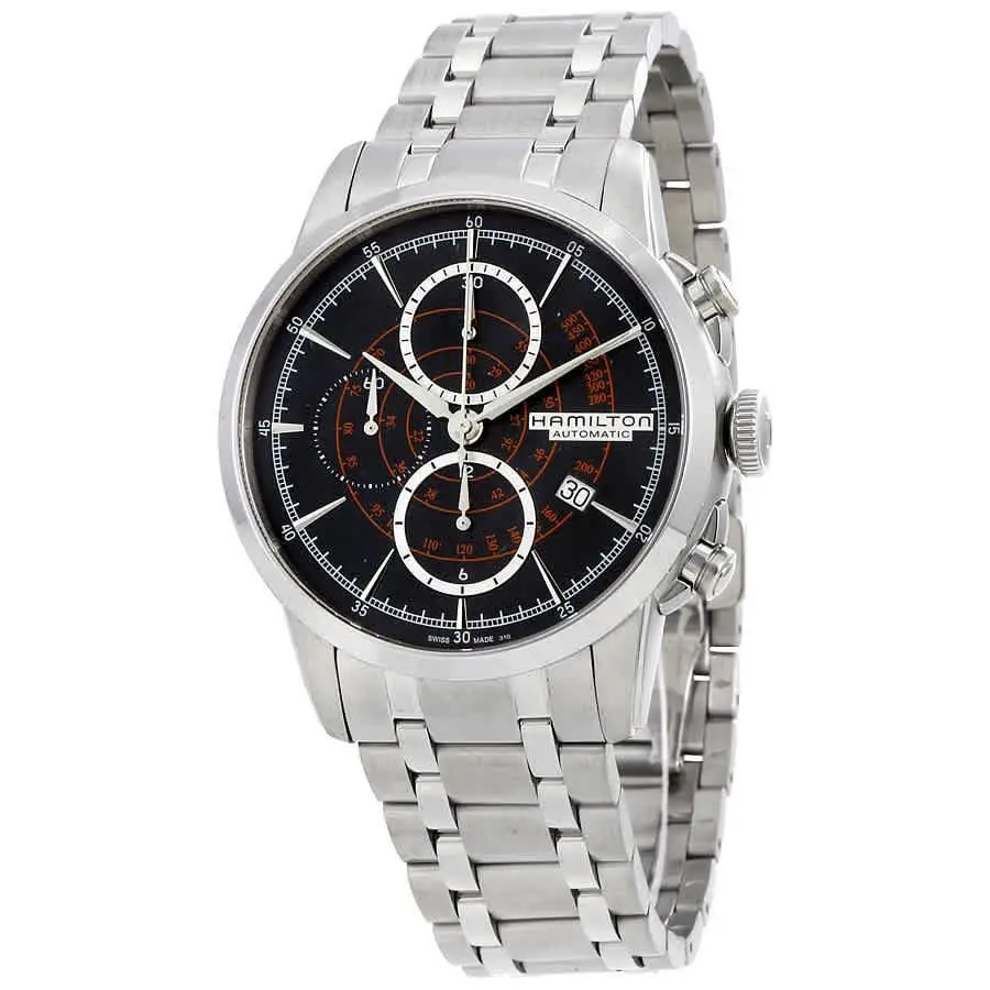 Hamilton Railroad Automatic Black Dial Men`s Watch H40656131