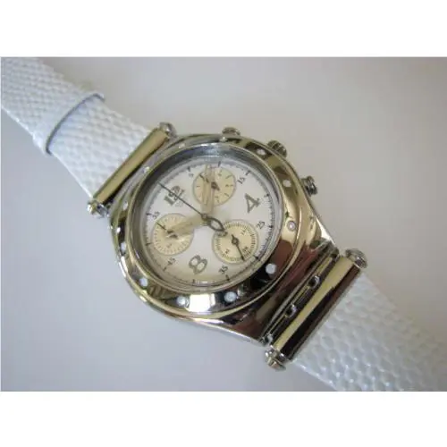 Blind Senses Swatch Irony Chrono Midi Luxury Vendome Collection Nib-rare