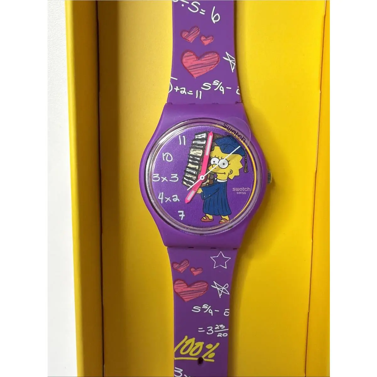 Swatch Simpson Gent Special Class Act Lisa Simpson SO28Z118 Working