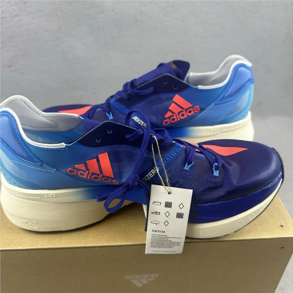 Adidas shoes - adidas Adizero Prime X - Adizero Prime - GX3134 - Blue 2