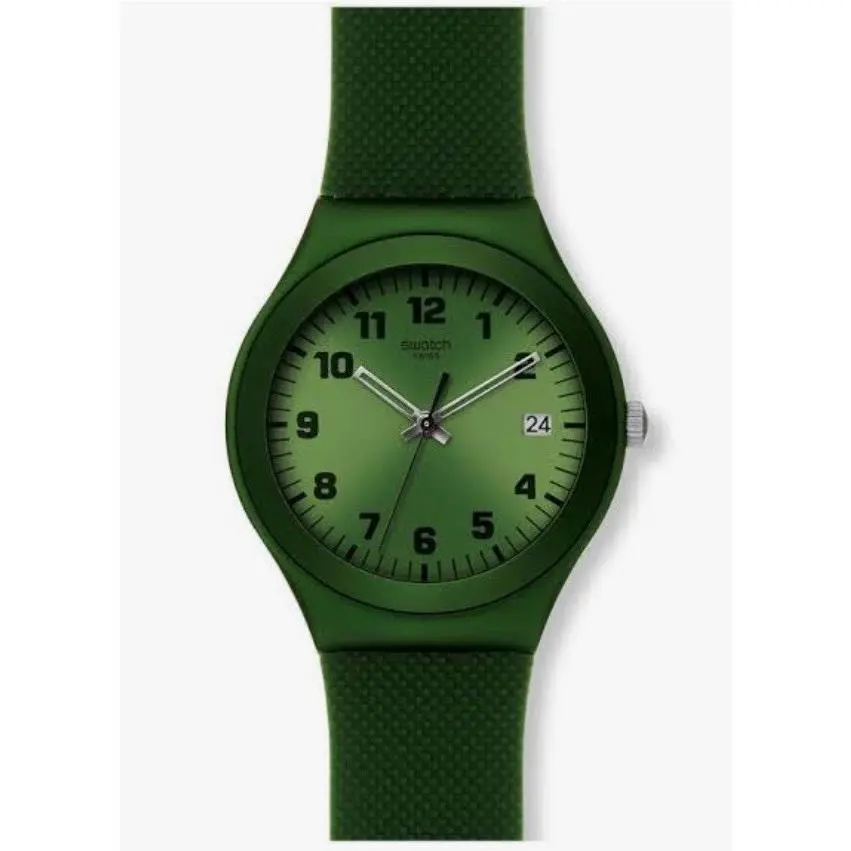 Swatch Green Effect YGM4000 Green Dial Green Rubber Band
