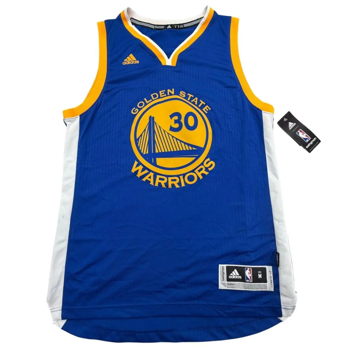 Stephen Curry Adidas Jersey Mens M Blue Golden State Warriors Nba Swingman
