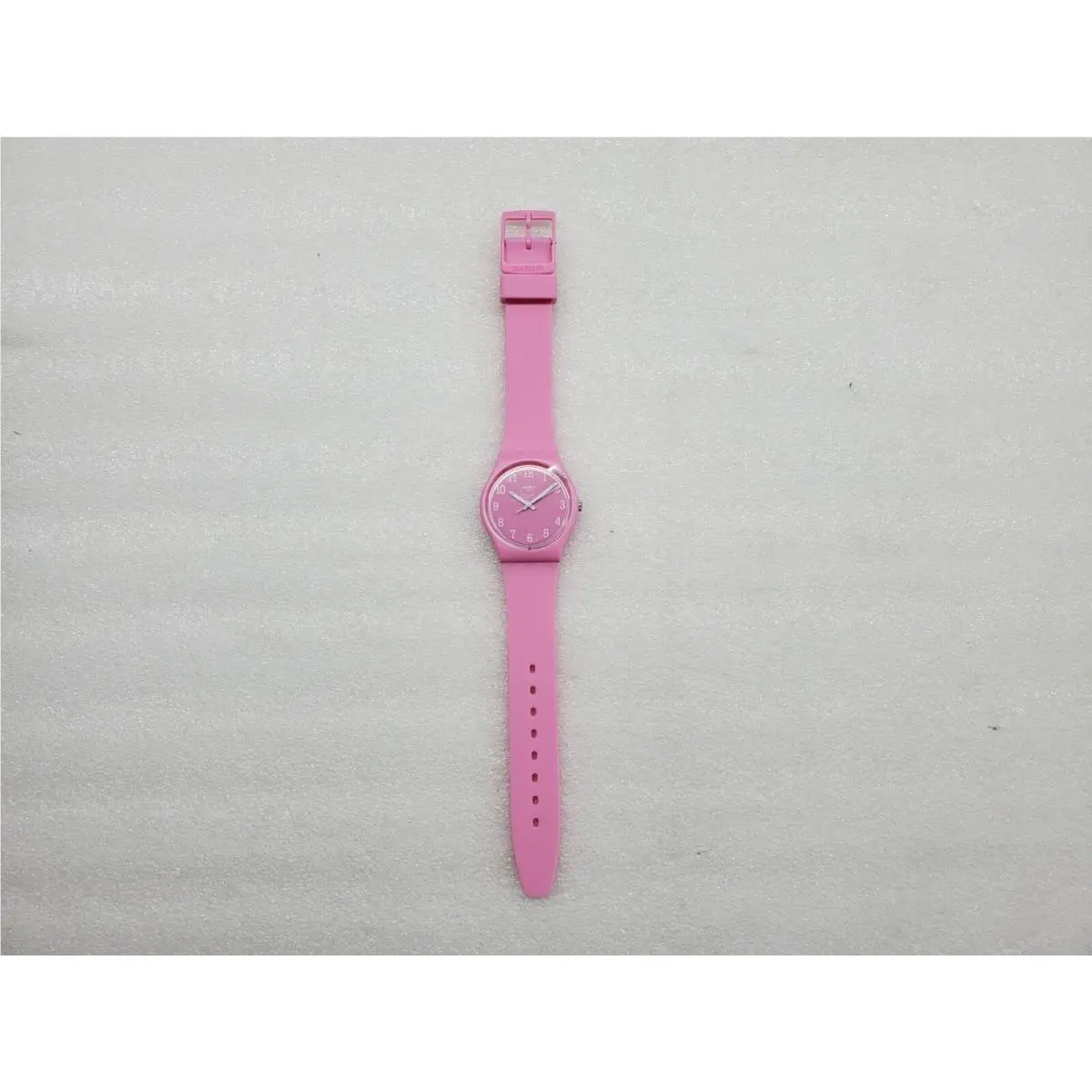 Swatch Originals Pinkway Pink Dial Pink Silicone Strap Ladies Watch GP156