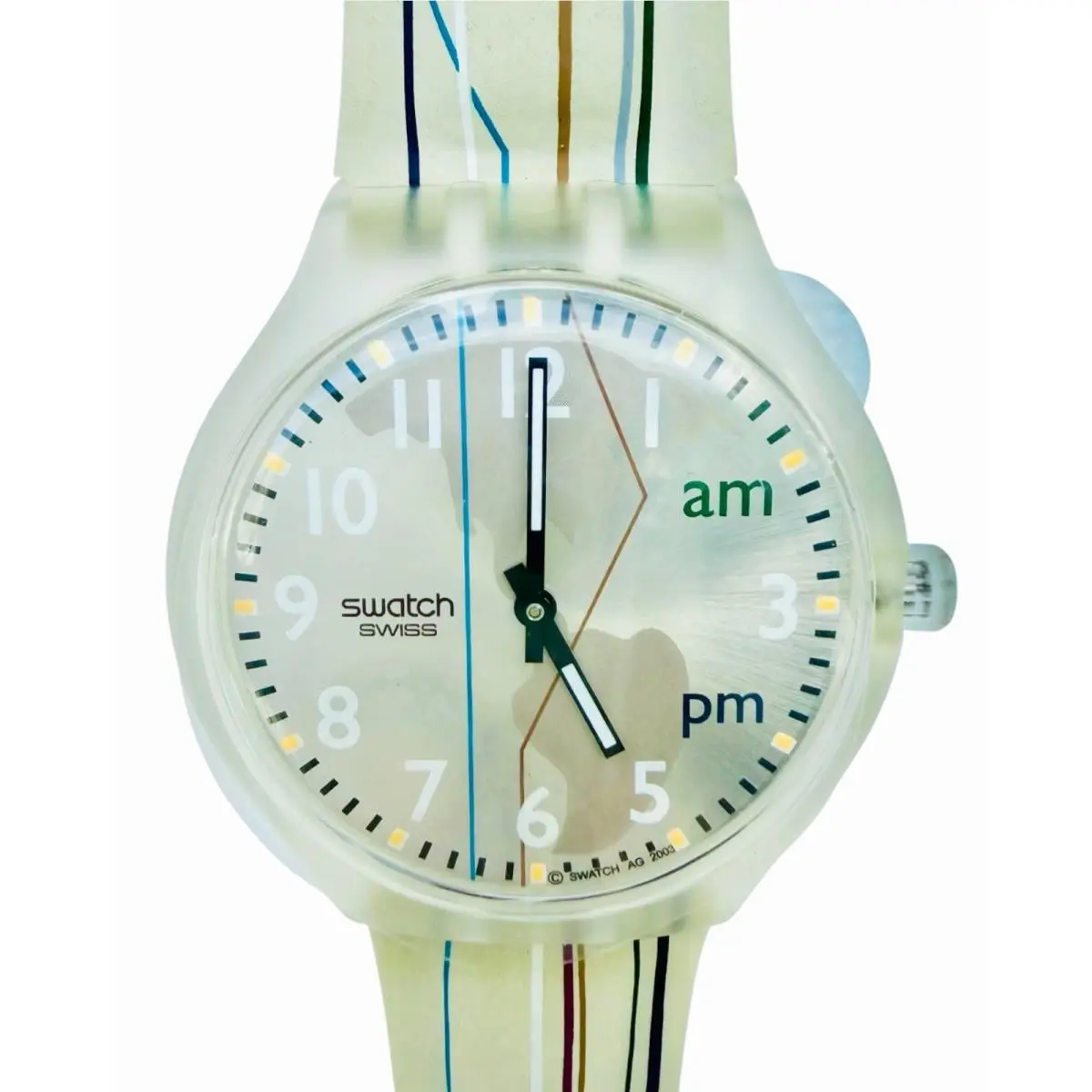 Vintage Swatch Jet Setting STBK100 2004 Touch Series Bi Timer Swiss Made Quartz