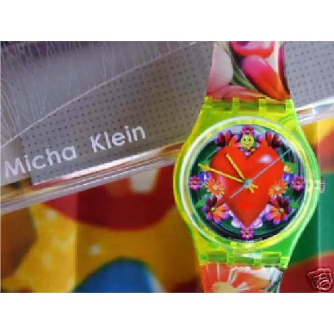 Love Peace and Happiness Colorful Swatch Art Work By Micha Klein Nib-rare