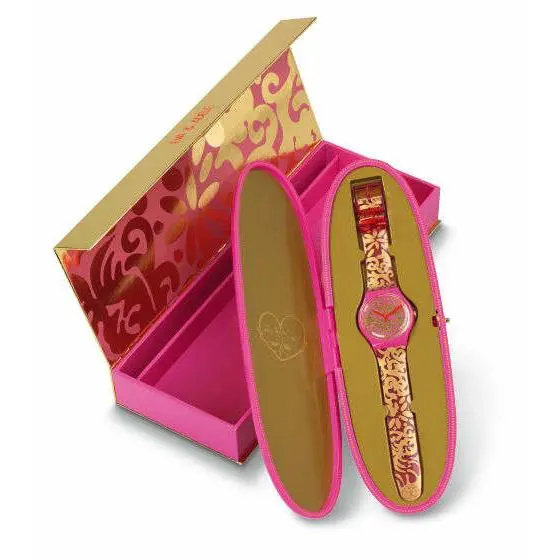 Futuring  Gents Pink/gold Art Special by Eva Adele Nip-rare by Swatch