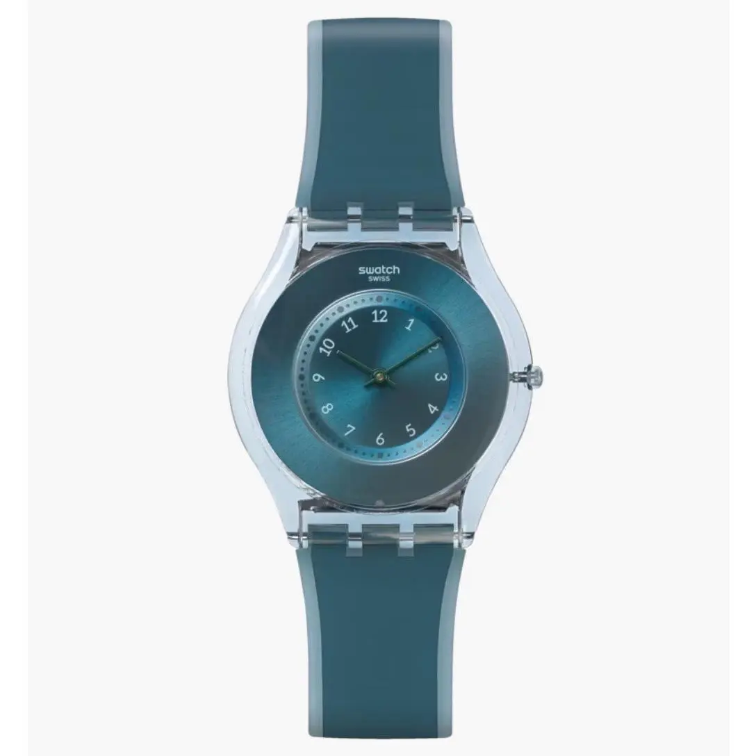 Dive-in SFS103 Blue Dial Blue Rubber Band by Swatch