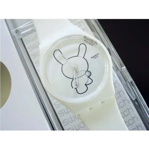 Dunny Deluxe Exclusive Art Swatch w Sleeve by T. Eaton-not Sold IN Swatch Shops